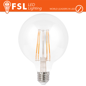 Lampada Filamento Globo Ø9,5cm - 6W 2700K E27 600LM