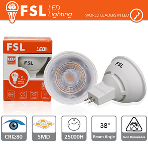 MR16 Lampadina LED - 6W 6500K 520LM 38º CRI80   DC 12V