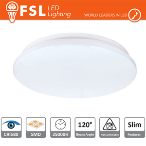 Plafoniera LED 13W 5700K 120° 26x5,5cm CRI80