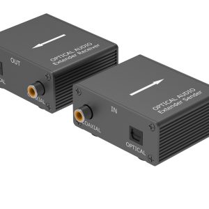 Kit TX-RX Extender Audio TOSLINK SPDIF, 100MT UTP,  POE