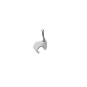 Clip con chiodini con fermacavo a uncino 8-12mm 100pz