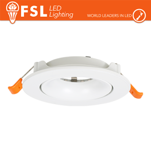 Ghiera orientabile TONDA - Alluminio verniciato a polvere, foro 90mm BIANCA