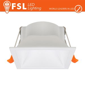 Ghiera fissa QUARDATA - Alluminio verniciato a polvere, foro 75*75mm BIANCA
