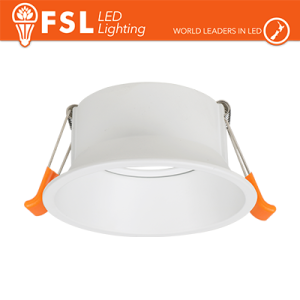 Ghiera orientabile TONDA - Alluminio verniciato a polvere, foro 83mm BIANCA