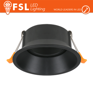 Ghiera orientabile TONDA - Alluminio verniciato a polvere, foro 83mm NERA