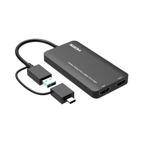 USB 3.0 (USB-A or USB-C) to Dual HDMI Video Graphics Adapter