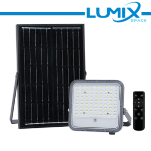 PROIETTORE SOLARE LED 3WHITE 100W + Crepuscolare