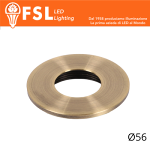 VEGA - Cover Piatta per Punto Luce LED – Ø56 – Bronzo