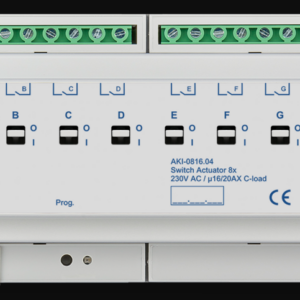Attuatore industriale MDT binario 8 uscite